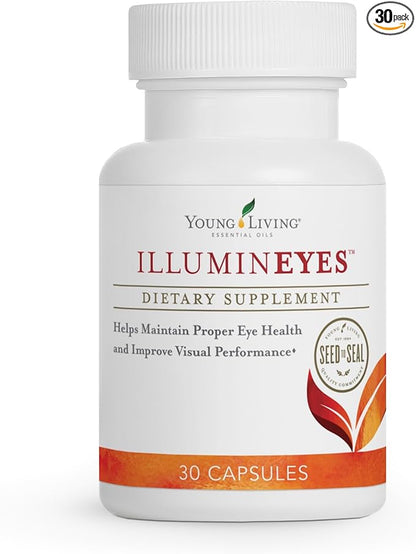 Young Living IlluminEyes - Eye Health Support - Blue Light Protection - Includes Lutein & Zeaxanthin - Helps Reduce Eye Strain - Vitamins A & C - Vision Care - 30 ct