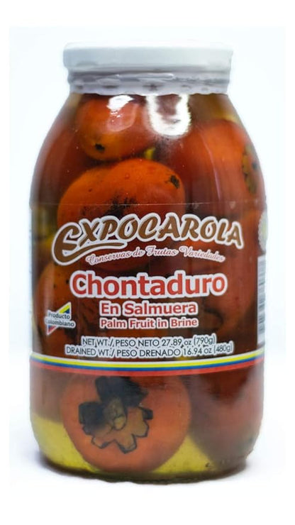 SuperFruit Peach Palm Fruit IN BRINE by Expocarola Essential Aminos, Omega 3 & 6, Supports Skin Health, Hair Loss, Free Radical Protection - Chontaduro en SALMUERA 480g - from Colombia