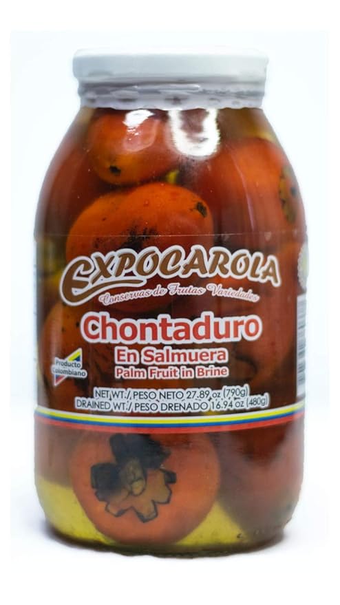 SuperFruit Peach Palm Fruit IN BRINE by Expocarola Essential Aminos, Omega 3 & 6, Supports Skin Health, Hair Loss, Free Radical Protection - Chontaduro en SALMUERA 480g - from Colombia