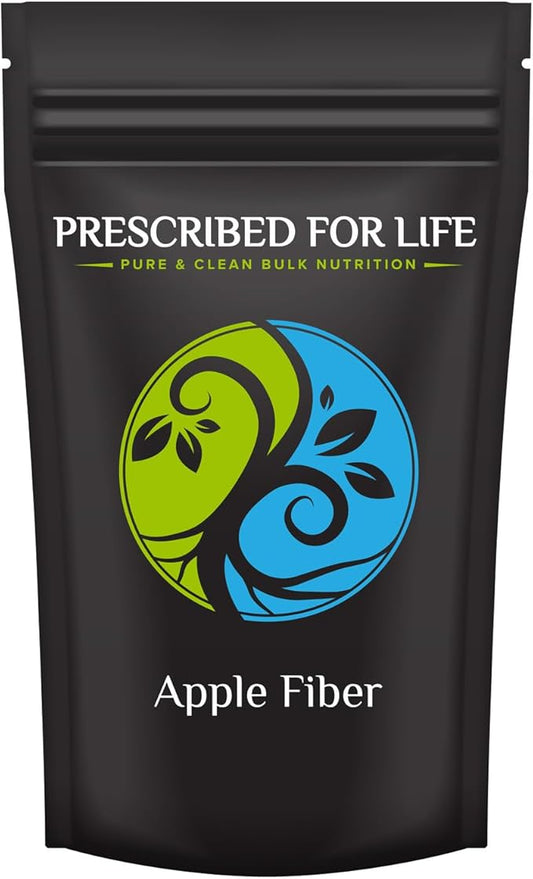 Prescribed For Life Apple Fiber Powder, Natural Apple Pectin Fiber Supplement for Digestive Health, Vegan, Non GMO, Gluten Free (5kg / 11lb)