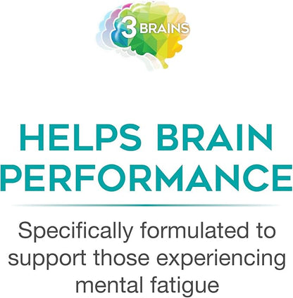 Natural Factors 3 Brains, Higher Thoughts, Support for Cognitive Health and Brain Function, Daily Dietary Supplement, 90 Softgels