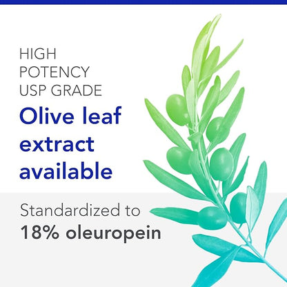 Biocidin Olivirex - Oleuropein Olive Leaf Extract Capsules - High Potency, 18% Oleuropein - Promote Microbial & Immune Support - Professional-Grade Botanical Blend for Detox & Wellness (60 Capsules)
