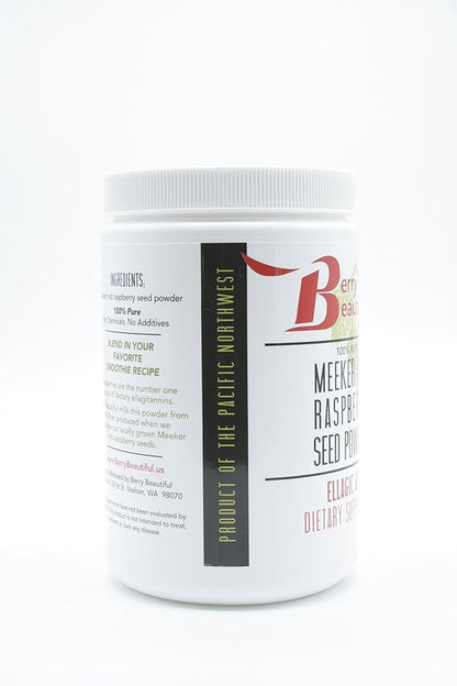 Meeker Red Raspberry Seed Powder - Natural Source of Ellagic Acid and Fiber - Locally Milled from US-Grown Raspberry Seeds - 1 lb / 454 g