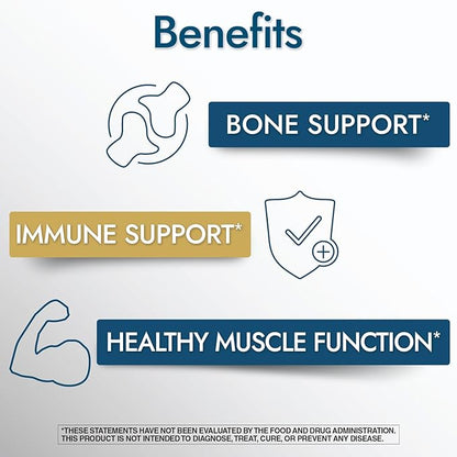 Nature's Wonder Vitamin D3 5000iu (125mcg) High Potency, Dietary Supplement to Support Bone Health and Immune System, Gluten Free, 360 Softgels, 1 Year Supply