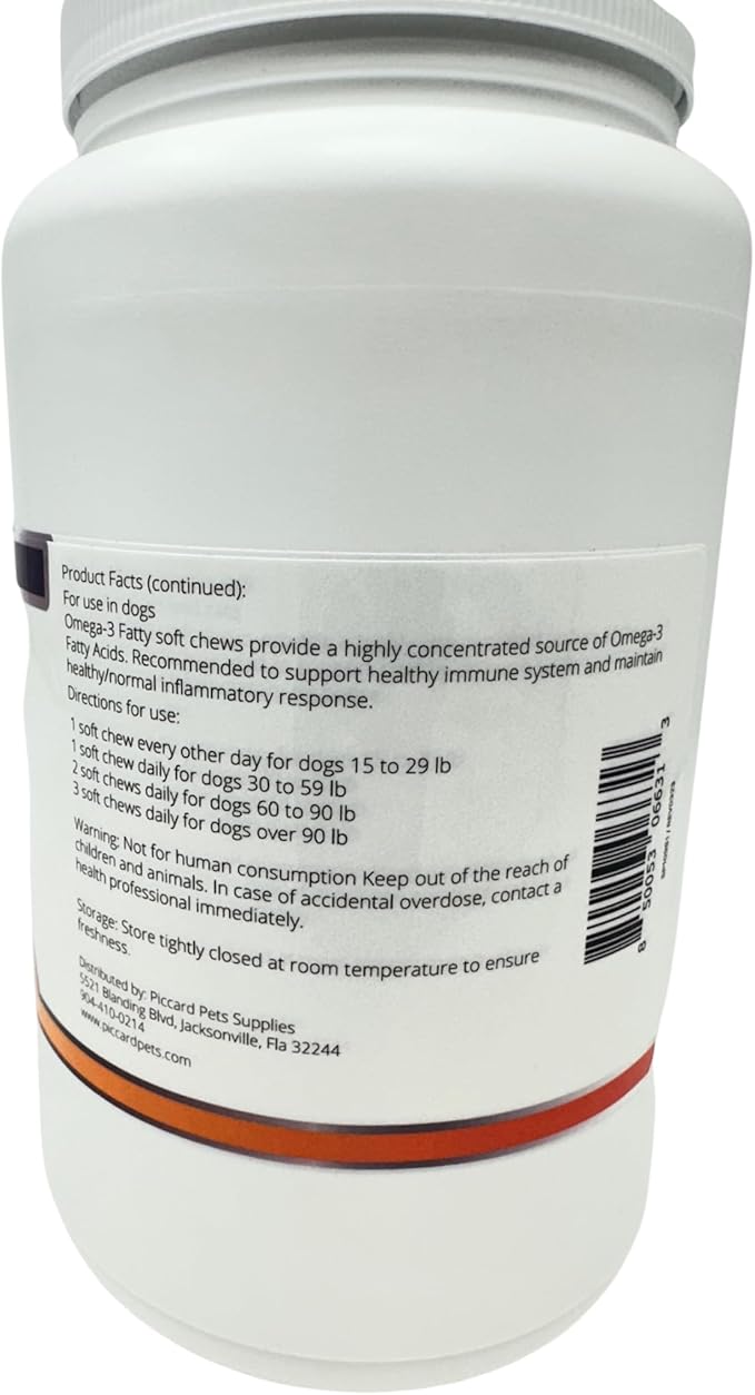 Skin and Coat Omega 3's Soft Chews Large Dogs 150 CT