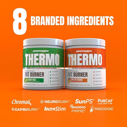 PROSUPPS Thermogenic Fat Burner Powder, Molten Mango - Weight Loss & Metabolism Booster Pre Workout Supplement for Women & Men - Supports Appetite Control & Boosts Energy - Gluten-Free - 25 Servings