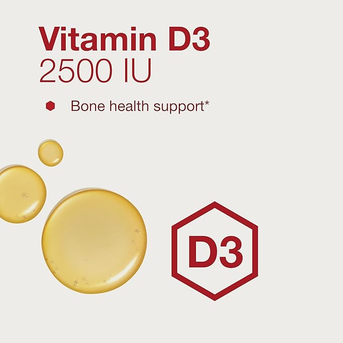 PROTOCOL FOR LIFE BALANCE - Liquid D3 and MK-7-2500IU Vitamin D3 and 100mcg Vitamin K2, Helps Support Bone and Cardiovascular Health - 1 Fl oz