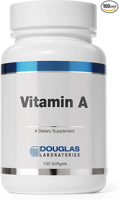 Douglas Laboratories Vitamin A | 10,000 I.U. Vitamin A Derived from Fish Liver Oil | 100 Softgels