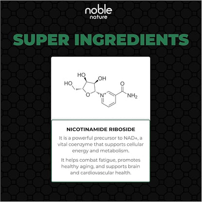 NAD+ 2000mg - Nicotinamide Riboside Adenine Dinucleotide NAD Booster- 90 Veg Capsules - 30 Days Supply