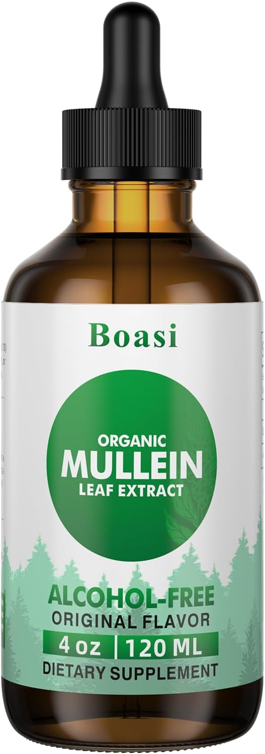 120ml Mullein Leaf Tincture - Lung Cleanse - Vegan Lung Detox - Respiratory Health and Immune Support Drops - Natural Supplement Liquid Extract 4 fl.oz.Chlorophyll