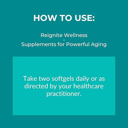 Reignite Wellness by JJ Virgin | Omega Plus | High-Dose Fish Oil Supplement | Supports Cardiovascular System & Joints | EPA & DHA Promotes Memory, Focus & Healthy Response to Stress | 60 Softgels