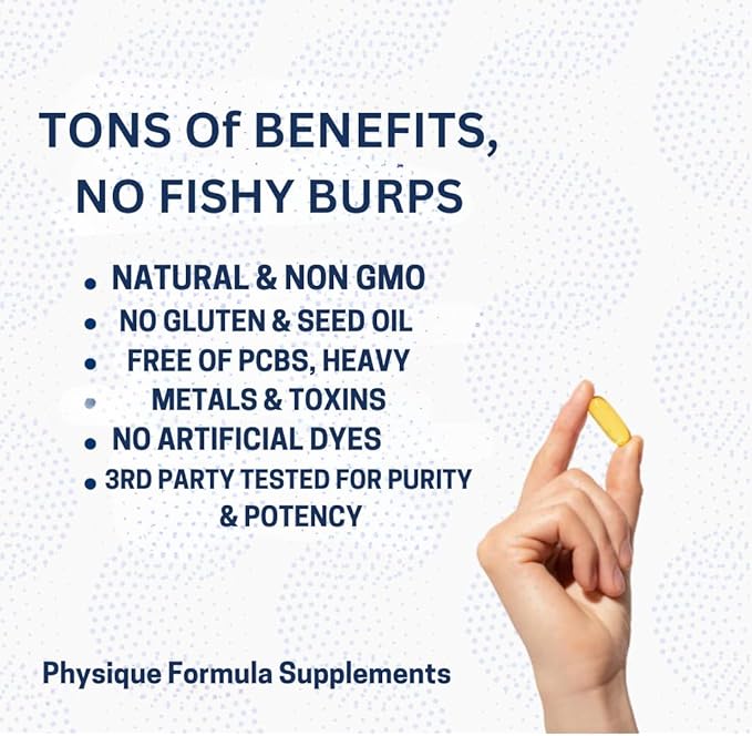 Triple Strength Omega 3 Fish Oil Supplement with 2000 mg, 120 Softgels