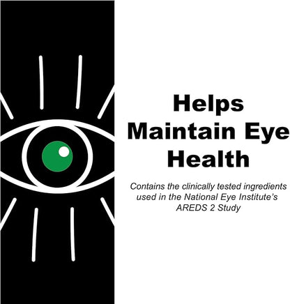 AREDS 2 SoftGels, 500 mg Vitamin C, 400 IU Vitamin E, 10 mg Lutein, 2 mg Zeaxanthin, 80 mg Zinc, 2 mg Copper - Supports Eye Health - 120 Mini SoftGels