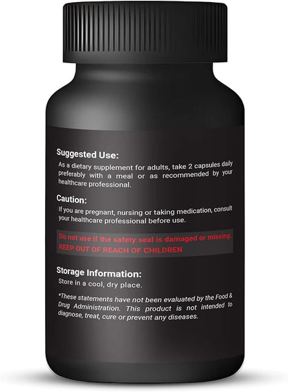 KANTAR Organic Ashwagandha Capsules 3000mg for Extra Strength, Stress & Mood, Focus and Energy Support Supplement Support with BioPerine for Absorption Free of Gluten and SOYA - 60 Capsules