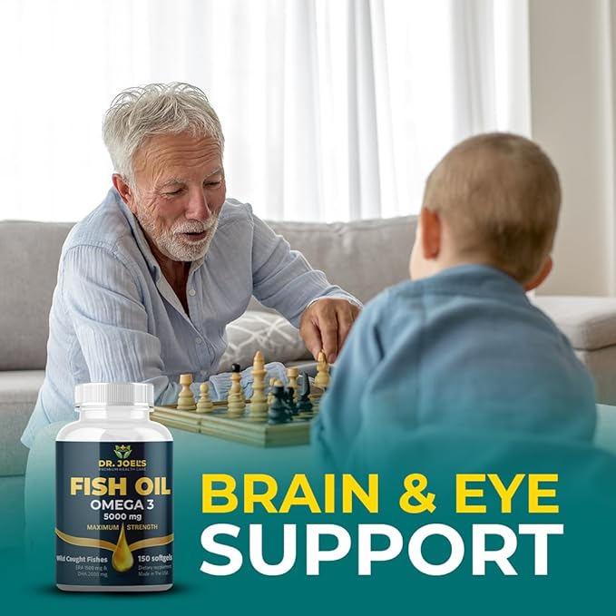 Fish Oil Omega 3 - No Fishy Burp - 150 Softgels - Non GMO - Made in The USA