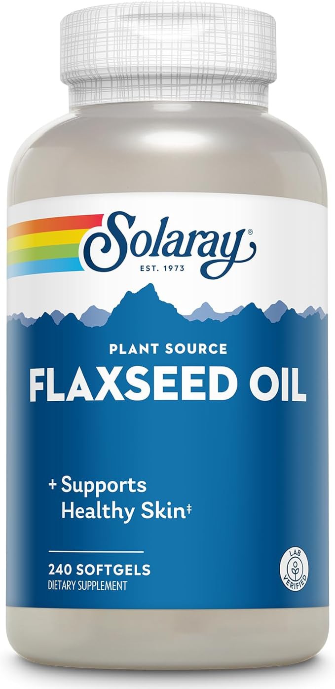 SOLARAY Flaxseed Oil, Softgel (Btl-Plastic) 1000mg 240ct
