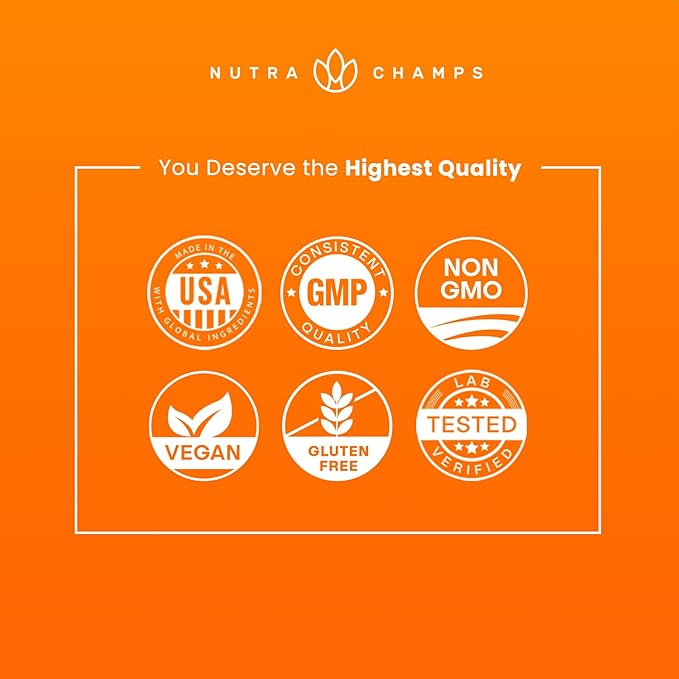 NutraChamps D3 with K2 MK7 Supplement for Heart & Bone Health | Vitamin D & K Complex | 5000 IU of Vitamin D 3 & 100 mcg of Vitamin K 2 MK-7 | 60 Vitamin K2 D3 Capsules