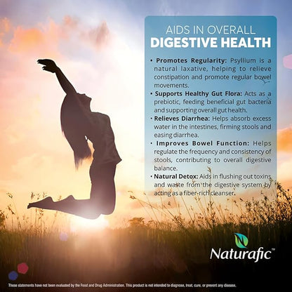 Psyllium Husk Powder – 100% Pure Natural Fiber for Digestive Health & Regularity, Non-GMO, Gluten-Free, Vegan, 32 oz – Supports Healthy Bowel Movements.