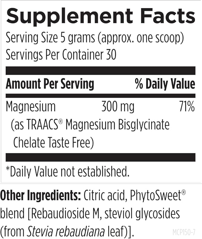 Designs for Health Magnesium Glycinate Powder - 300mg Powdered Chelated Magnesium Bisglycinate Supplement - Non-GMO Great-Tasting Drink Mix Add-in, Orange Flavor (30 Servings / 150g)