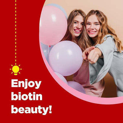 Phytoral Biotin Gummies for Hair and Nail Growth - Biotin Gummies for Hair Care Youthful Skin Care and Nail - 5000mcg per Serving Skin Nails Vitamins Adult Beauty