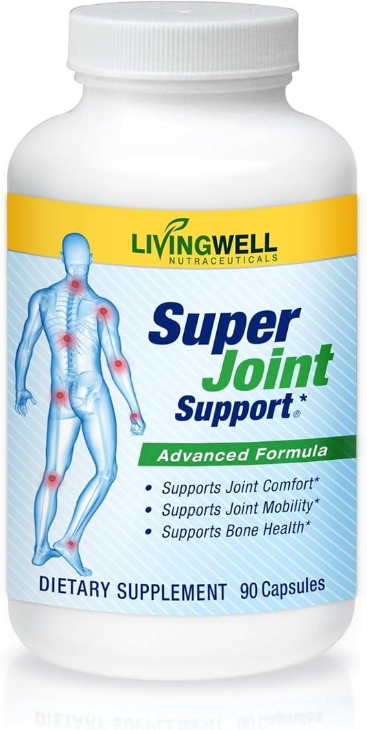 Glucosamine, Chondroitin, MSM, and FruiteX-B Joint Support Supplement for Joint Relief, Health & Comfort Perfect for achy Knees and Hands. 30 Servings