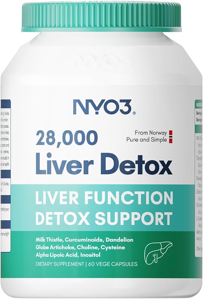 Milk Thistle 200mg Liver Detox Supplement with Dandelion Root & Artichoke Extract | 60 Capsules | Silymarin Antioxidant Support,Liver Cleanse & Herbal Health Supplement