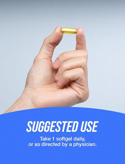 BulkSupplements.com Fish Oil 1000mg Softgels - Fish Oil Supplements, Omega 3 Supplements - Gluten Free, 1 Softgel per Serving, 240 Count (Pack of 1)