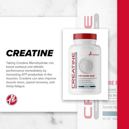 Metabolic Nutrition Creatine, 100 Grams, Powder
