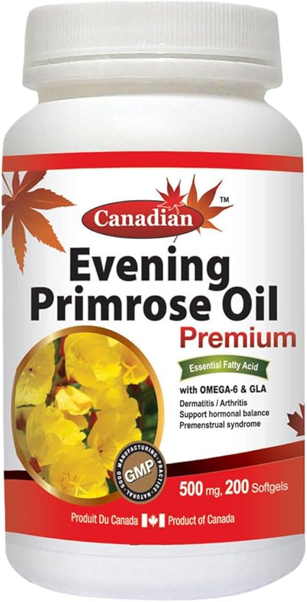 Evening Primrose Oil Omega-6 & GLA 500mg 200Softgels