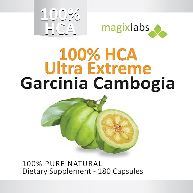 100% HCA Ultra Extreme Garcinia Cambogia Extract – 100% Pure All Natural – The Ultimate Fast Action Supplement