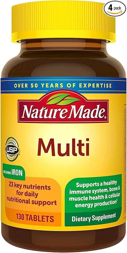 Nature Made Multi Complete Tablets 130 ea (Pack of 4)