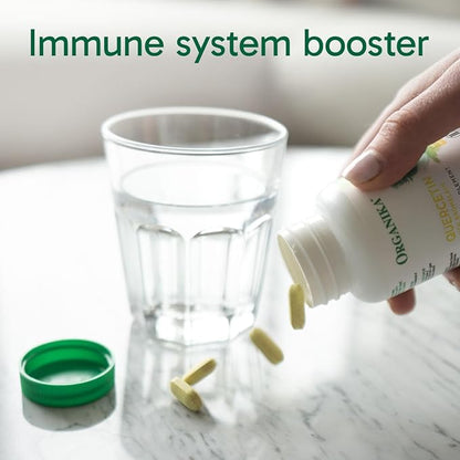Organika Quercetin with Bromelain Supplement (120 Tablets): High-Absorption Bromelain Quercetin Supplement for Defenses, Seasonal Allergies, Mobility, & Clear Airways