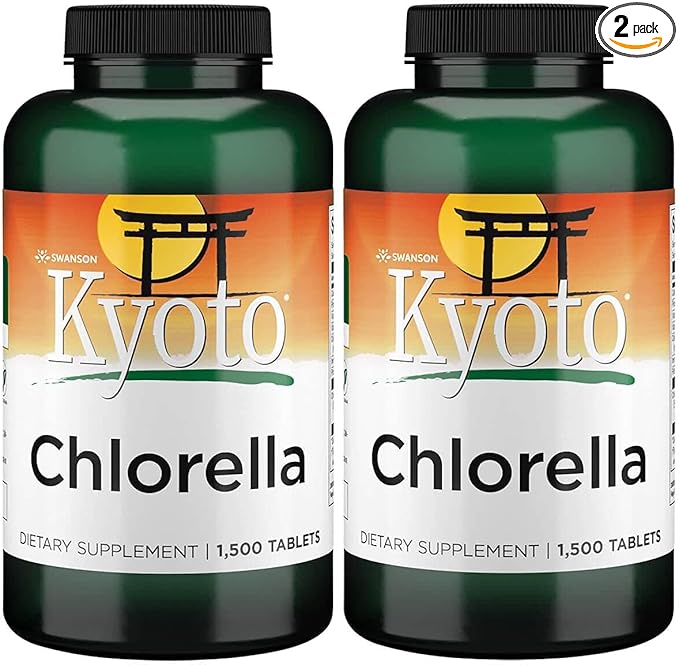Swanson Chlorella 194 mg 1500 Tabs (2 Pack)