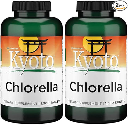 Swanson Chlorella 194 mg 1500 Tabs (2 Pack)