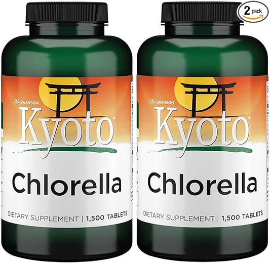 Swanson Chlorella 194 mg 1500 Tabs (2 Pack)