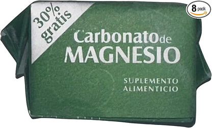Magnesium Carbonate 7grs - Carbonato de Magnesio Puro (Pack of 8)