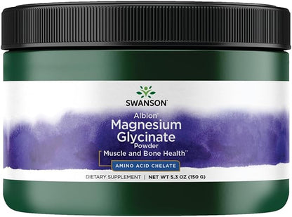Swanson Albion Chelated Magnesium Glycinate 5.3 Ounce (150 g) Pwdr