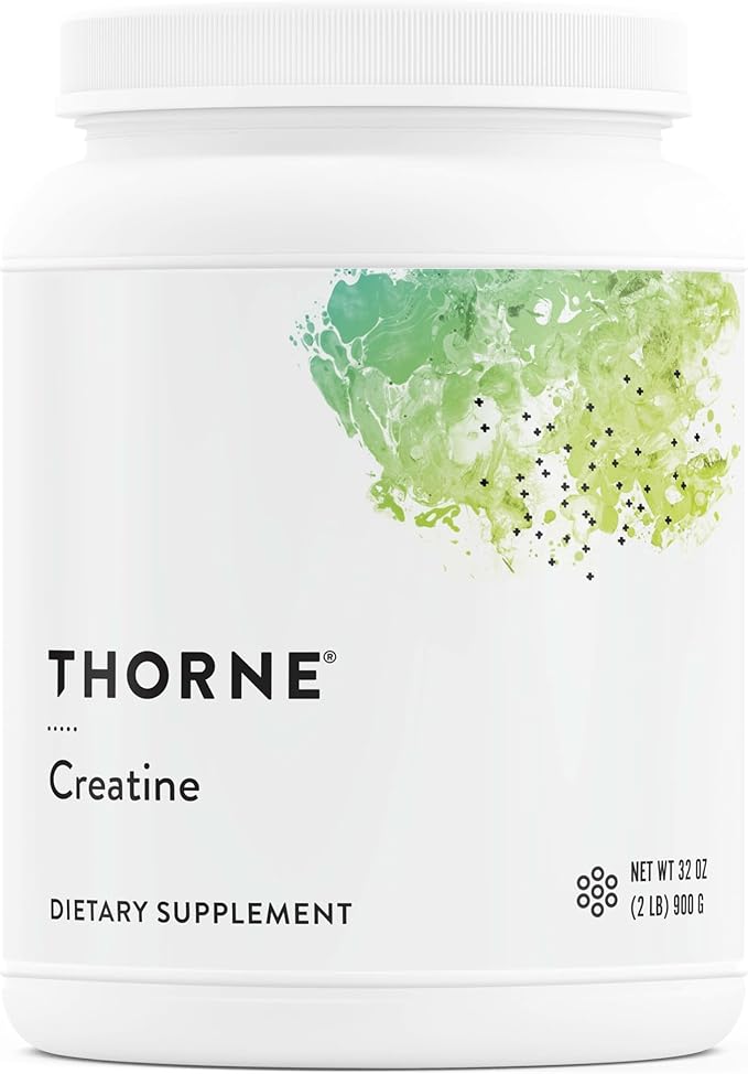 THORNE - Creatine - Creatine Monohydrate, Amino Acid Powder - Support Muscles, Cellular Energy and Cognitive Function* - Gluten-Free, Keto - NSF Certified for Sport - 32 Oz - 180 Servings