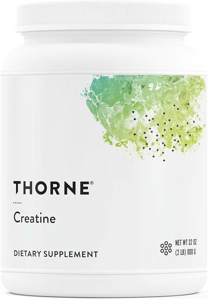 THORNE - Creatine - Creatine Monohydrate, Amino Acid Powder - Support Muscles, Cellular Energy and Cognitive Function* - Gluten-Free, Keto - NSF Certified for Sport - 32 Oz - 180 Servings