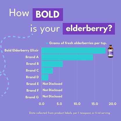 Elderberry Elixir – 65x Concentrated Extract - Sugar-Free - Kid Friendly - Black Elderberry Syrup with Aronia Berry for Immune Support - 4 Fl. Oz.
