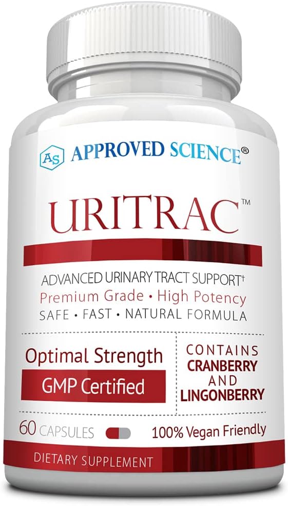 Approve Science® Uritrac™ - UTI Support - Cranberry, D-Mannose, Lingonberry - Vegan Friendly - 1 Bottle Supply