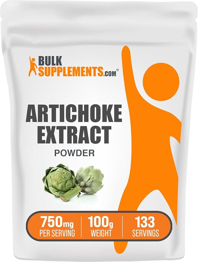 BulkSupplements.com Artichoke Extract Powder - Herbal Supplement, Artichoke Supplement - Vegan & Gluten Free, 750mg per Serving, 100g (3.5 oz) (Pack of 1)