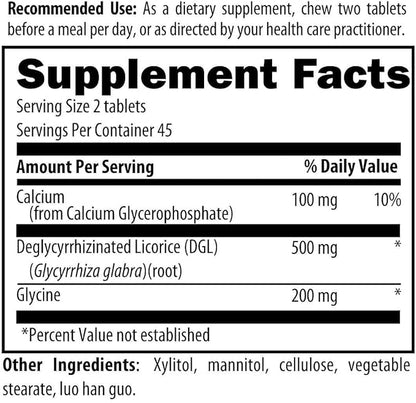 Designs for Health Deglycyrrhizinated Licorice Root Chewables - DGL Synergy 500mg Licorice Supplement to Support Digestion - Pleasant-Tasting, Non-GMO + Sugar Free (90 Chewable Tablets)
