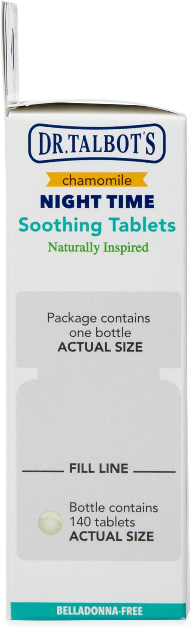 Dr. Talbot's Night Time Chamomile Soothing Tablets, Naturally Inspired, Quick Dissolve, 140 Count