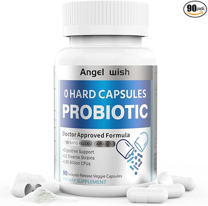 Prebiotics-Probiotics Nutritional-Supplements Women-Men 90Count - 180 Billion CFUs Probiotic Capsules Daily Prebiotic Supplement for Digestive Immune Health Support