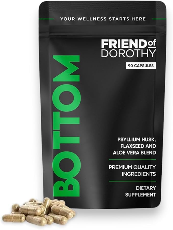 Bottom Prep & Recovery Bundle – Fiber Supplement for Digestive Health & Party Recovery Gummies – Detox, Hydration & Energy Support – 90 Vegan Capsules & 60 Gummies