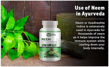 Neem Triple Complex - High-Potency Azadirachta Indica Tablets, Neem Leaves, Bark, Flowers in Ratio (80:10:10) - 300 Tablets, 150 Serving, 1000 Mg (Pack of 2)