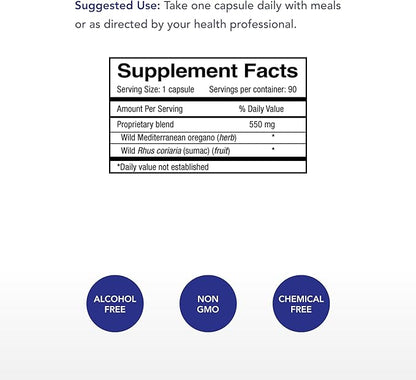 Physician's Strength Wild Oregano-Plus - 90 Capsules - Supports Healthy Immune System, Digestion & Bones and Joints - Non-GMO - 90 Servings