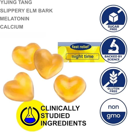Reflux Raft Antacid Gummies | Fast Acting | 2 in 1 Sleep and Acid Reflux Relief Nighttime | clinically Studied Ingredients| Non-GMO Gluten Free Sugar Free | Lemon 60 Vegan Gummies