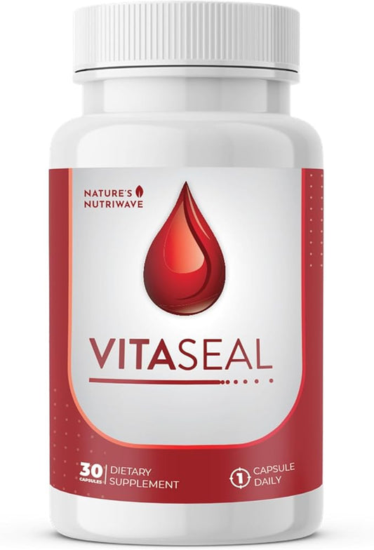Vitaseal – Daily Support with Botanicals, Vitamins C E & Minerals – Natural Formula, Non-Habit Forming, Made in USA, Vegan-Friendly – 30 Capsules, 1 Month Supply